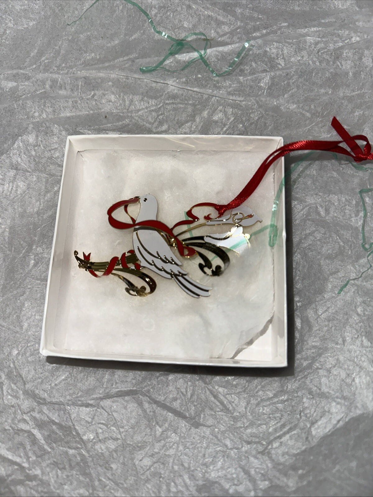 Mistletoe & Holly Christmas Ornament Box #B6
