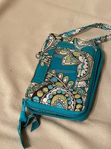 Vera Bradley Geldbörse Handgelenktasche Reißverschluss grün - Bild 1 von 4