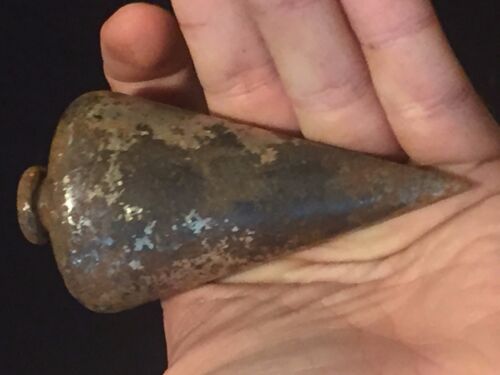 Antique Vintage Nickel Plated Carpenter's Plumb Bob - Picture 3 of 7