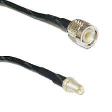 RFC195 Silver TNC MALE to RP-SMA FEMALE Coax RF Cable USA Lot