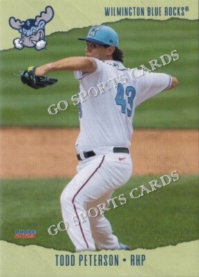 2023 Wilmington Blue Rocks Todd Peterson RC Rookie Nationals Minor ...