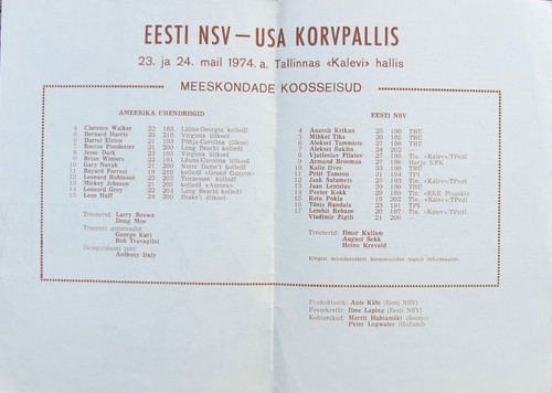 1974 Basketball Match USA-Soviet Estonia - Picture 2 of 3
