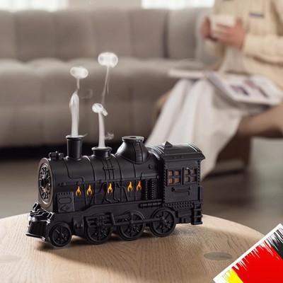 300ml Mini Train Shape Essential Oil Diffuser with Light for Home Office Hotel