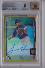 JHOAN URENA 2015 Bowman Chrome Prospect RC Gold Refractor /50 BGS 9/10 Auto