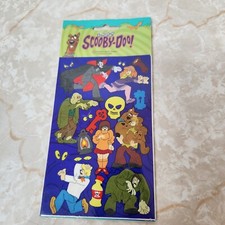 Vtg 1998 SCOOBY-DOO Stickers 2 Sheets Cartoon Network Sandylion Velma Shaggy