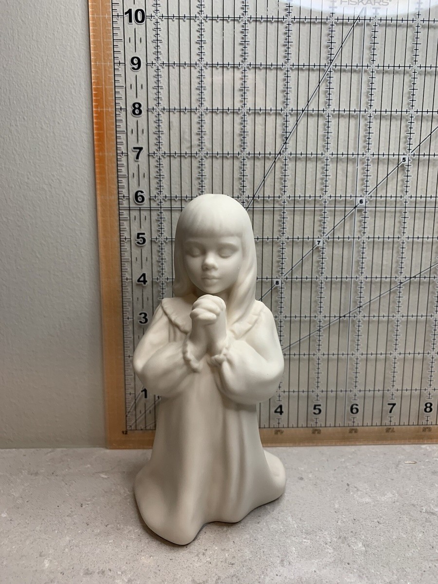 Hansen Classics Porcelain Figurine Faith Girl Praying 1982