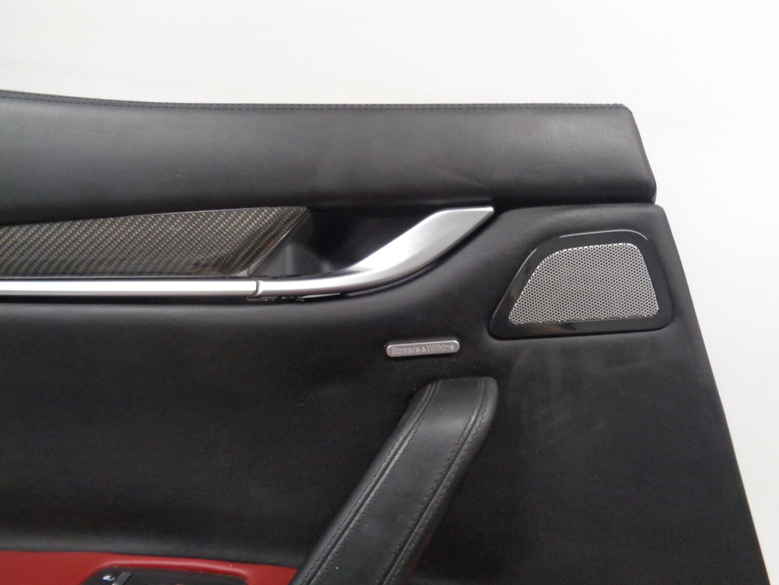 2014-2017 Maserati Ghibli Rear Left Interior Door Panel Red Black OEM AK230994