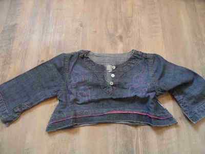 CARBONE schöne kurze Jeanstunika Gr. 104 w. NEU ST1216