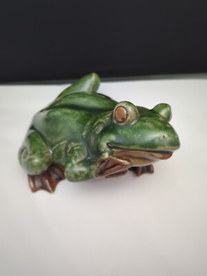 Cracker Barrel Natural Elements Pottery Frog  8  Decor Outdoor Garden