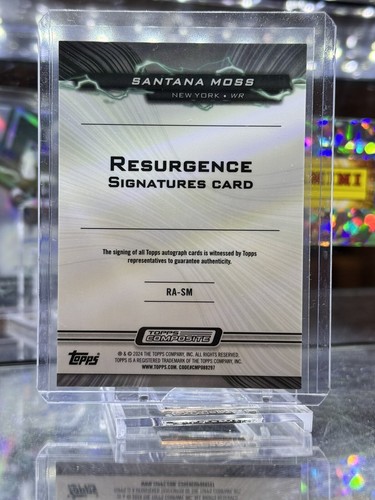 2023 Topps Composite SANTANA MOSS AUTO Resurgence Signatures Refractor SP - Picture 4 of 6