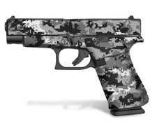 Glock 48 Decal Grip - Digital Camo Black White