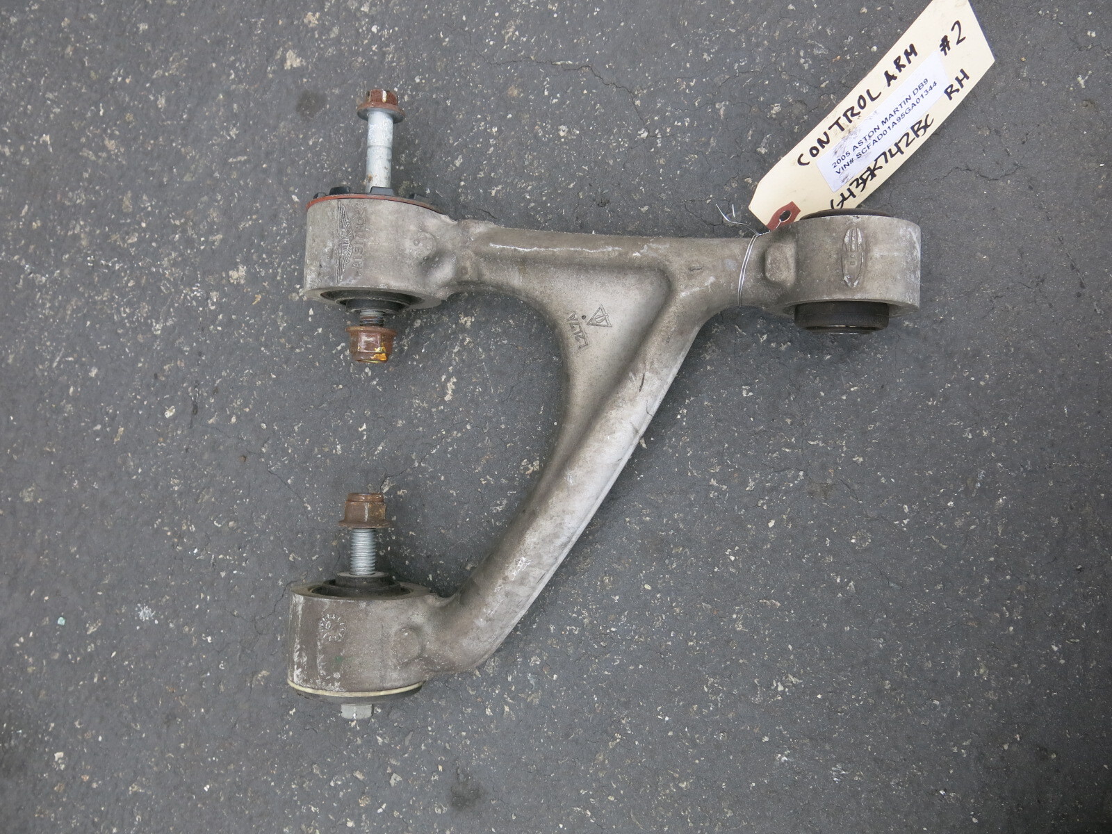 Aston Martin DB9 Rear Suspension Control Arm Upper Right (#2) 4G435K742BC