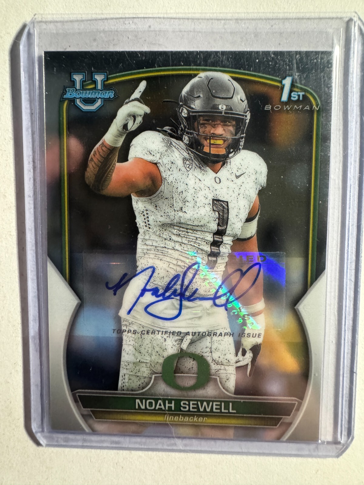 K230,462 - 2022 Bowman Chrome University Autographs #57 Noah Sewell Auto