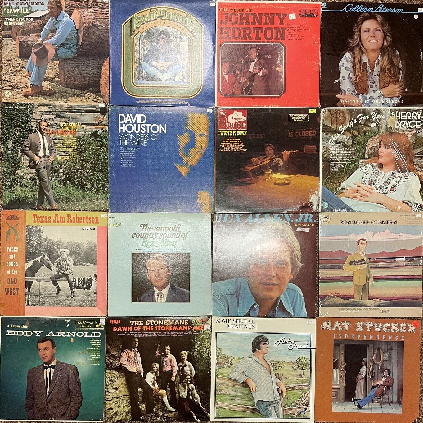 Lot of 75 Classic Country LP Records-Twitty,Dudley,Price,Snow,Horton,Robbins