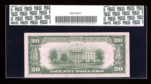 DBR 1934 $20 DGS FRN Mule Boston Fr. 2054-Adgsm PCGS 64 PPQ Serial A29896370A - Picture 2 of 2