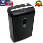 Home &Office Equipment Cross Cut Paper Shredder 8-Sheet Black High Security New