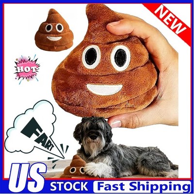 Funny Talking Poop Plush Toy Farting Dog Toy Fart Sounds Squeeze Fart Buddy USA