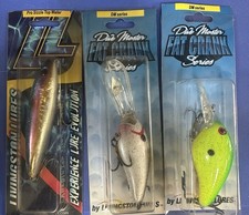 Livingston Lures 2 Dive Master Fat Crank Series and 1 Pro Sizzle Top Water.  