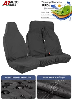 Résistant Imperméable Fourgon Siège Housses Protection Easy Fit & Clean - Photo 1/4