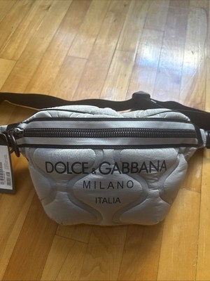 Dolce & Gabbana Palermo Tecnico Quilted Men s Crossbody Bag New with dust bag