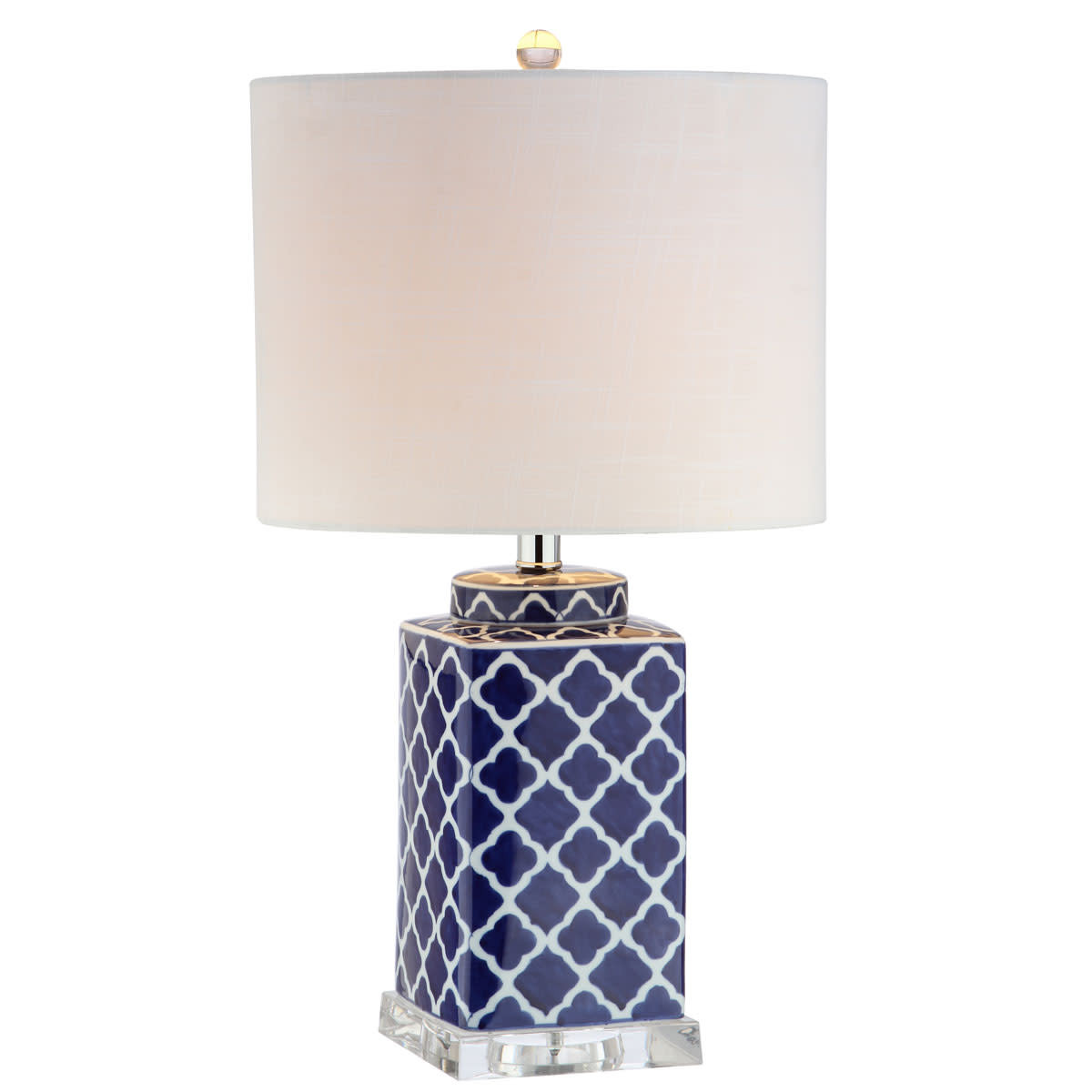 Jonathan Y Moroccan Blue LED Table Lamp JYL3011A