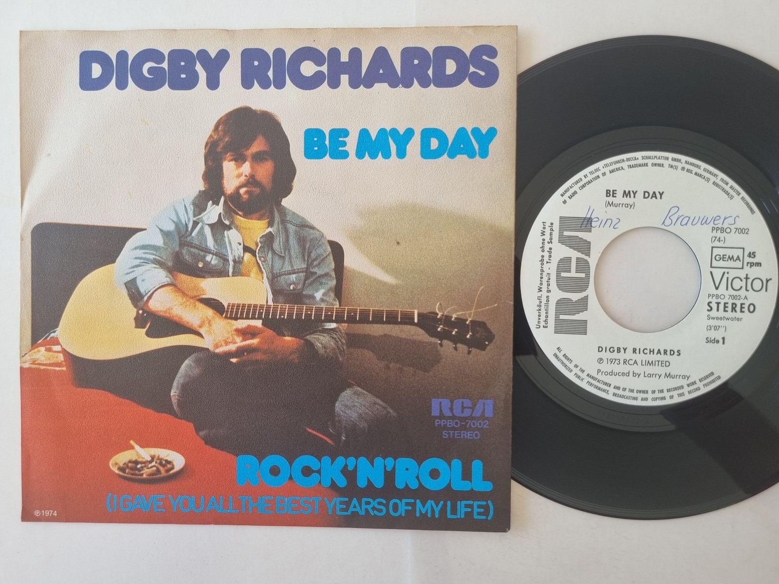Digby Richards - Be My Day 7'' Vinyl Germany PROMO