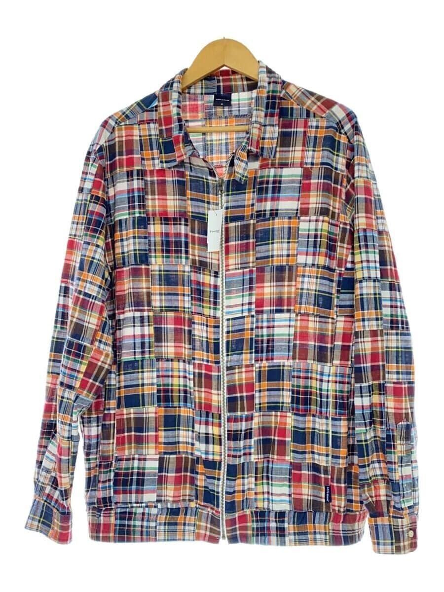ALTRA Giacca Camicia APPLEBUM Altre Madras Patchwork Zip L Cotone Multicolore Usata