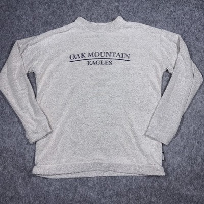 Vintage Wooly Threads Oak Mountain Eagles Sweater Mens XL Terry Cloth USA Made