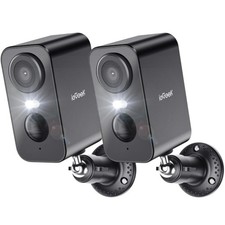 2PCS ieGeek Security Cameras Wireless Outdoor 4pcs, 2K 3MP Battery Powered WiFi