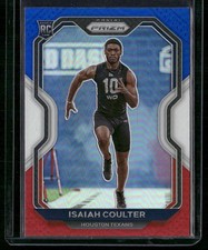 2020 Panini Prizm #395 Isaiah Coulter Prizm Red White and Blue