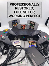 N64 Nintendo 64 Console Restored 2X Controllers James Bond Spy Games Bundle