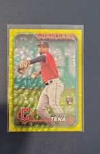 2024 Topps Series 2 - Jose Tena #678 Yellow Crackle /50 (RC)