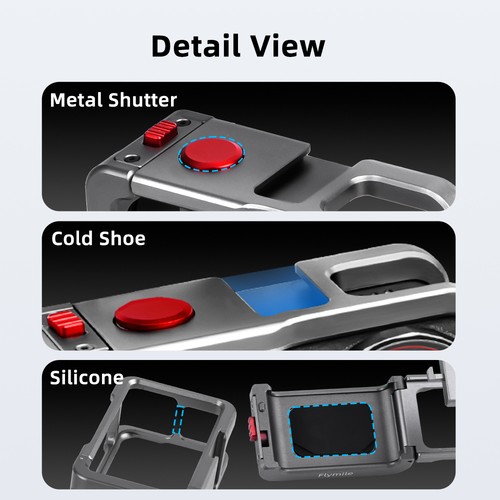 Protective Metal Bezel Frame for DJI Action 5 Pro/4/3 Camera Expansion - Picture 4 of 13