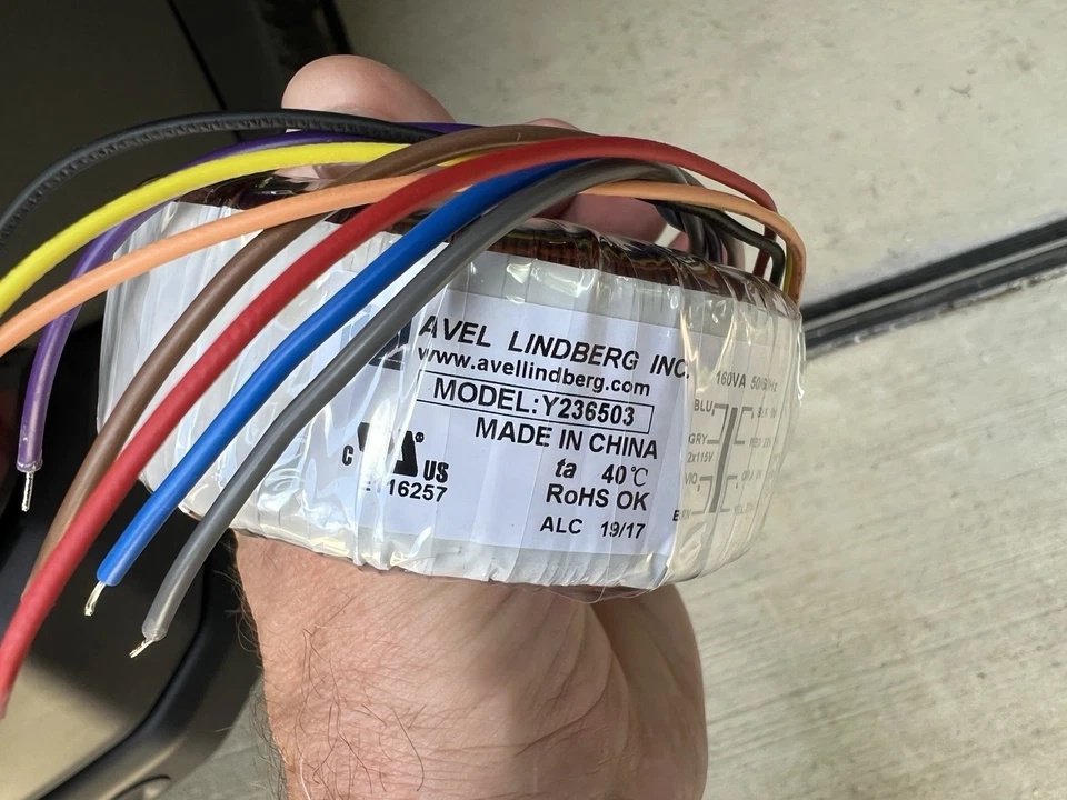 Avel Y236503 160VA 22V+22V Toroidal Transformer - Image 2 of 3