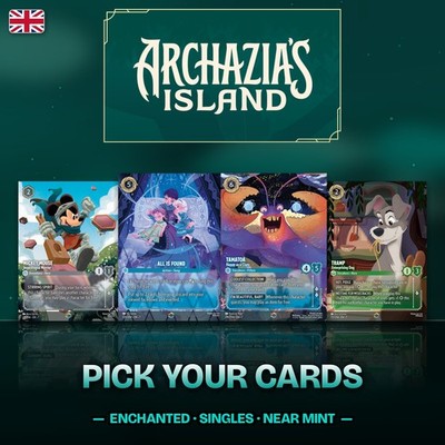 Disney Lorcana Cards Archazia s Island Set 7 Enchanted Singles English NM