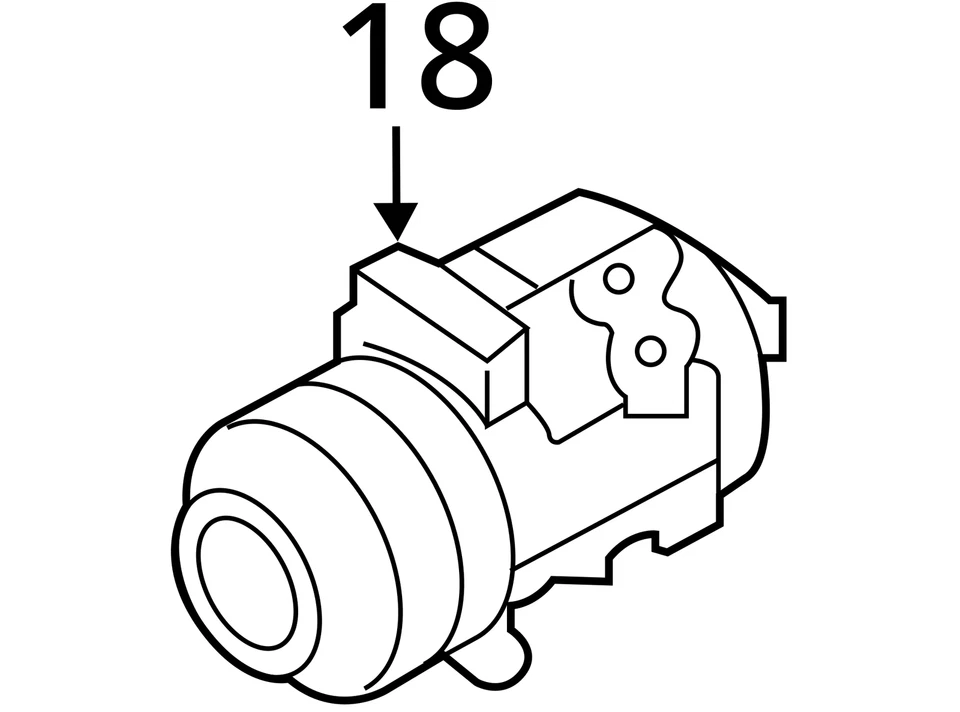 2014 Ford Edge A/C Compressor 3.5L Used OEM 154K Miles - Stock C25987 - Image 4 of 4