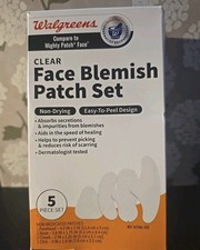 New in Box Walgreens Clear Face Blemish Pimple Patch Set 5 count