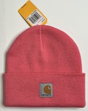Carhartt YOUTH Beanie Hat Hot Pink Lemonade One Size NWT