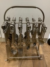 48 Teiliges Besteck Handgeschmiedet   Edelstahl