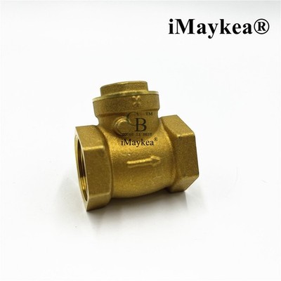 1'' BSP Thread Brass Swing Check Valve Plumbing Fitting Prevent Water Backflow