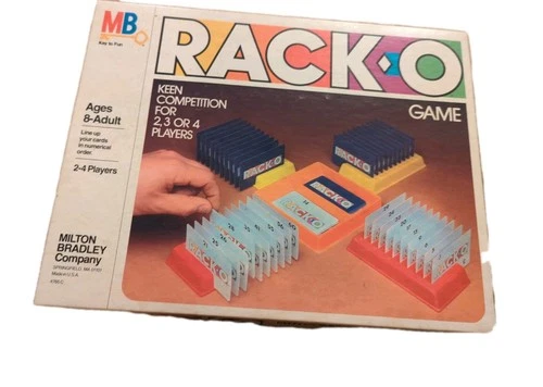Vintage Milton Bradley RACK-O Card Game (1980)
