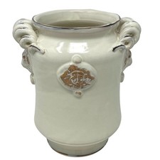 CERAMICHE D'ARTE PARRINI- Italian Ceramic Utensil Holder Wine Bottle Hand