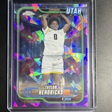 Topps Chrome 2024-25 Sapphire Rookie /10 #31 Taylor Hendricks Utah Jazz NBA