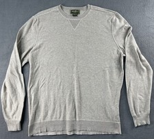 Eddie Bauer Crewneck Sweater Men's Sz Large Pullover 100 Cotton Made/Hong Kong