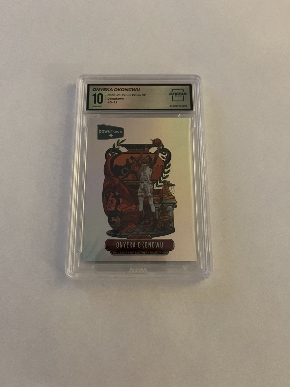 2020-21 Panini Prizm Draft Picks Downtown Onyeka Okongwu #D-11 (RC) GM 10