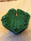 Large Weller Bedford Matte Green 18 Hole Flower Frog