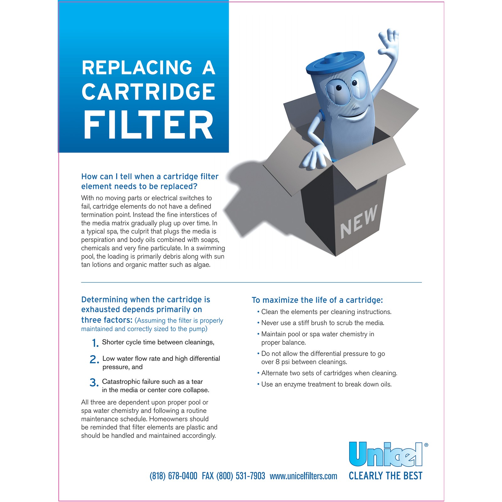 Unicel C-8420 Replacement 200 Sq Ft Swimming Pool Filter Cartridge, 236 Pleats