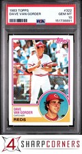 1983 TOPPS #322 DAVE VAN GORDER RC REDS PSA 10