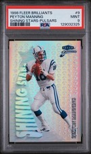 PEYTON MANNING PSA 9 1998 FLEER BRILLIANTS #9SS ROOKIE SHINING STARS PULSARS RC
