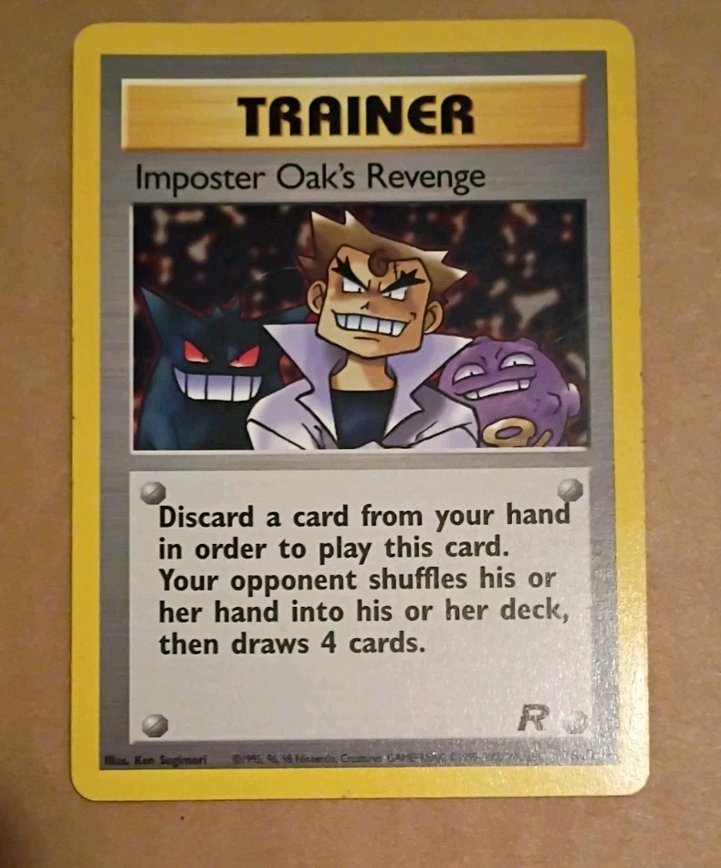 pokemon Card Imposter Oak's Revenge 76/82 Team Rocket Regular